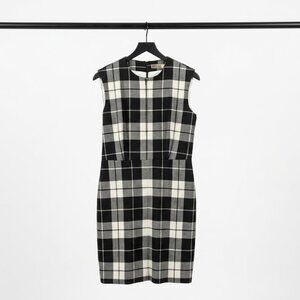 MaxMara Plaid Sleeveless Sheath Dress size S